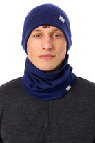 Adult Beanie Deep Navy + Gaiter — view 6