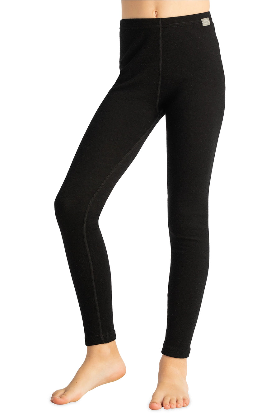 Kids' Merino Wool Pants 250 Black