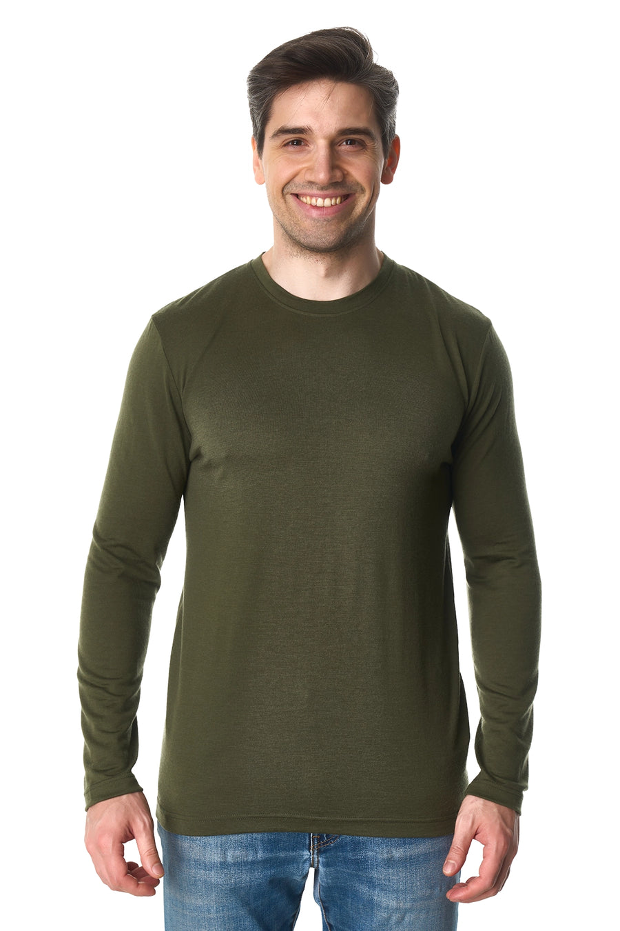 Men's Merino Long Sleeve 190 Dark Olive