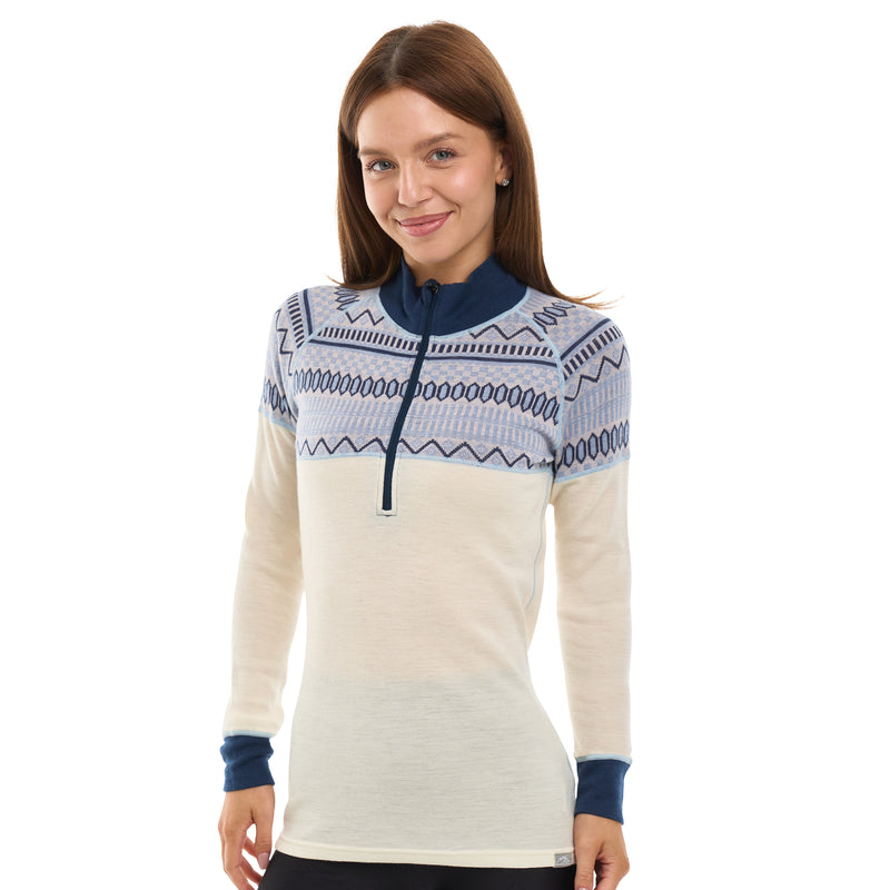 Geometric – Navy & Ice Blue, front