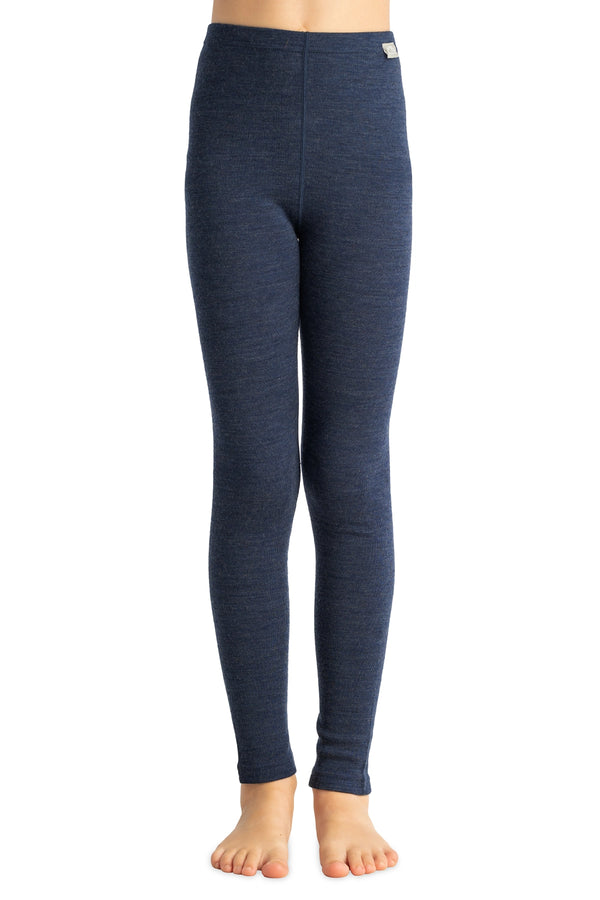 Kids' Merino Wool Pants 250 Navy