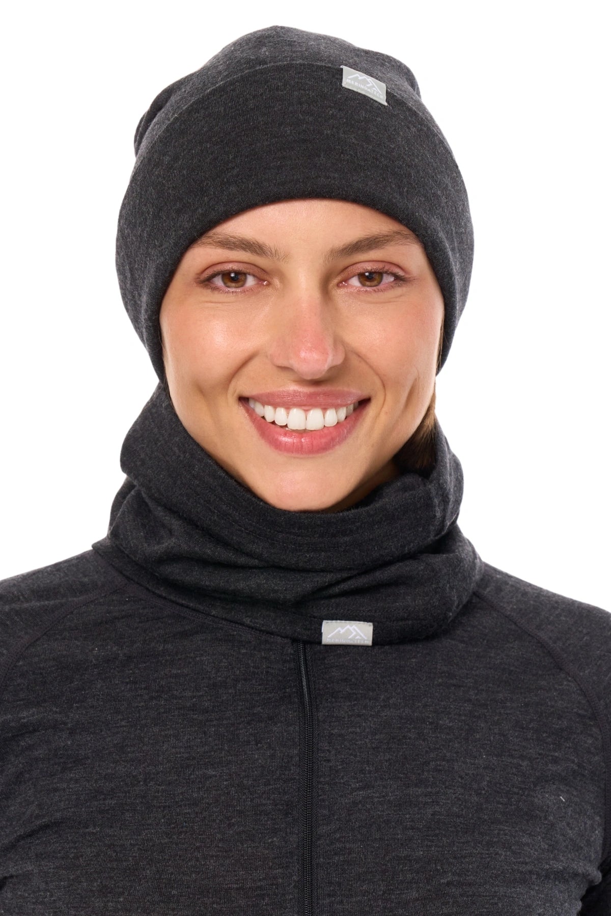 Adult Beanie Charcoal Grey + Gaiter