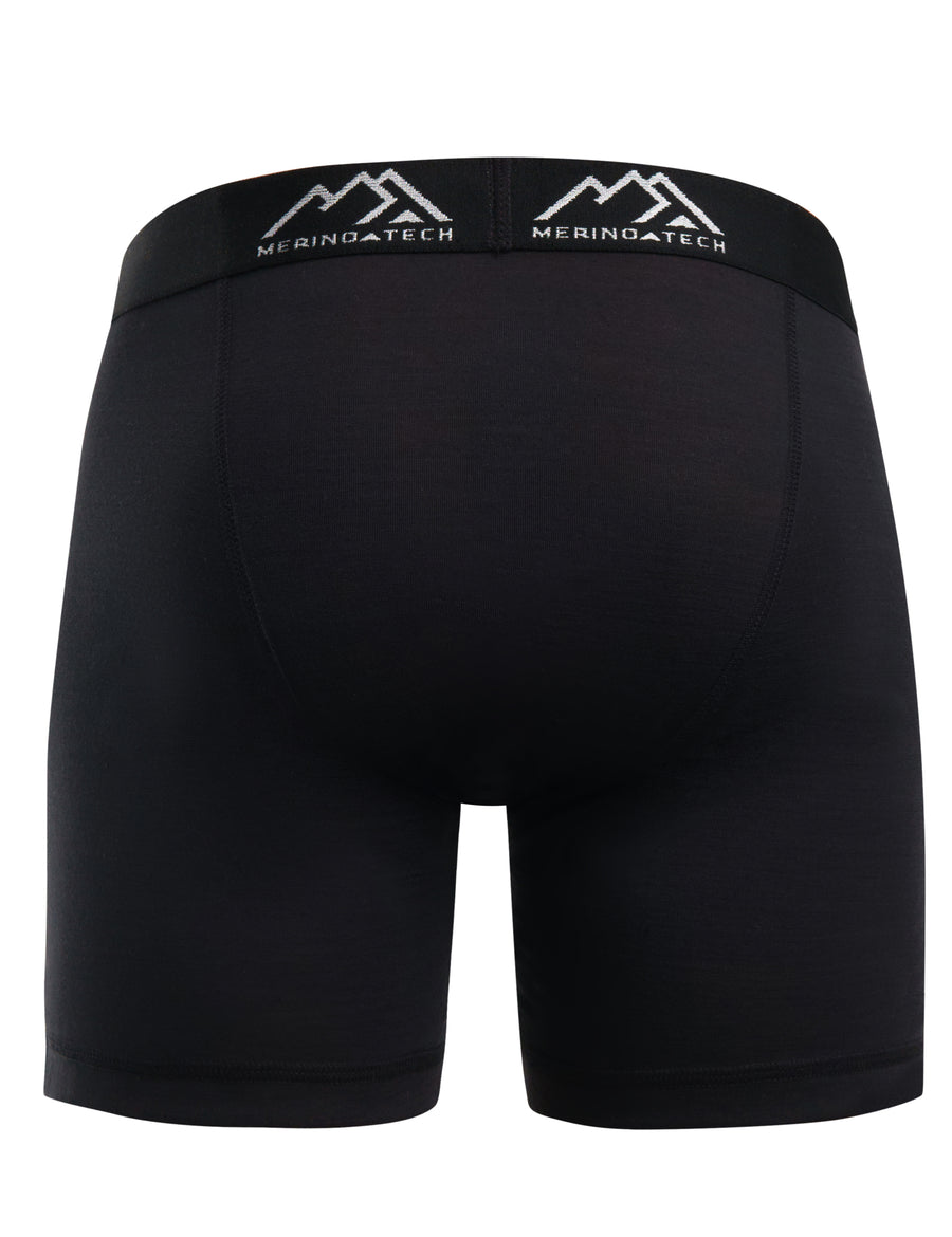 Men's Merino Boxers 190 Black, 2 pack — view 4