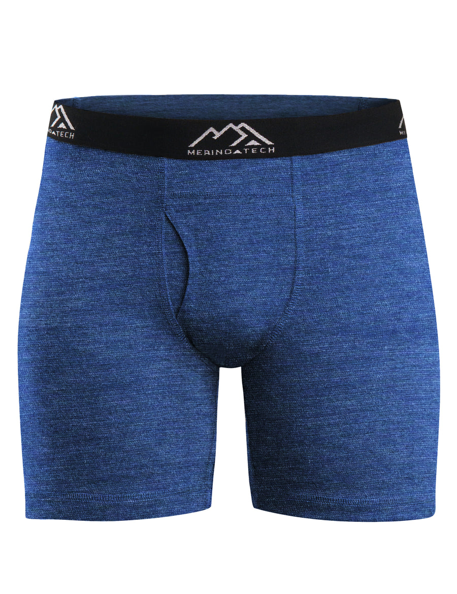 Men's Merino Boxers 190 Brief Windsor Blue, 1 pack — view 3