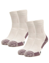 Load image into Gallery viewer, Merino Wool Hiking Socks - (Pack of 2) Chalk White