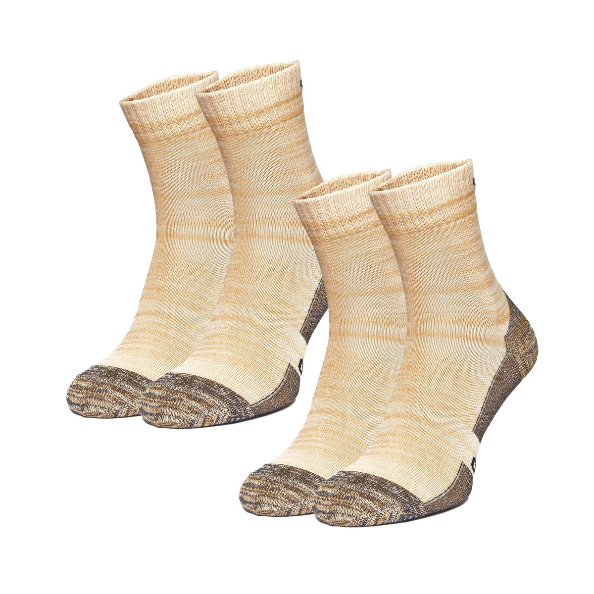 Merino Wool Running Socks Camel Grey Merino Tech