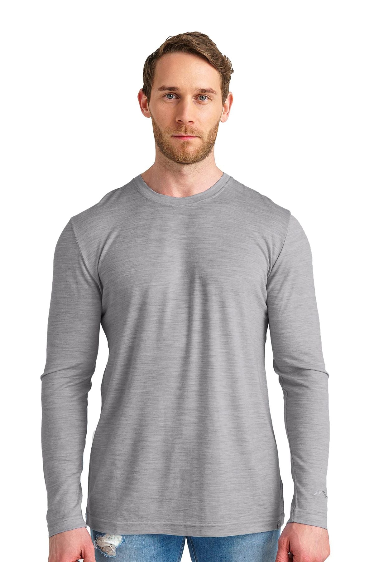Men's Merino Long Sleeve 165 Heathered Grey