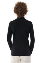 Kids' Merino Half Zip Long Sleeve 250 Black — view 6