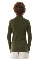Kids' Merino Half Zip Long Sleeve 250 Dark Olive — view 6