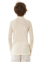 Kids' Merino Half Zip Long Sleeve 250 Natural White — view 6