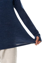 Kids' Merino Half Zip Long Sleeve 250 Navy — view 9