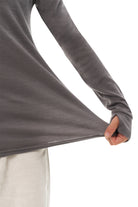 Kids' Merino Half Zip Long Sleeve 250 Perfect Grey — view 9