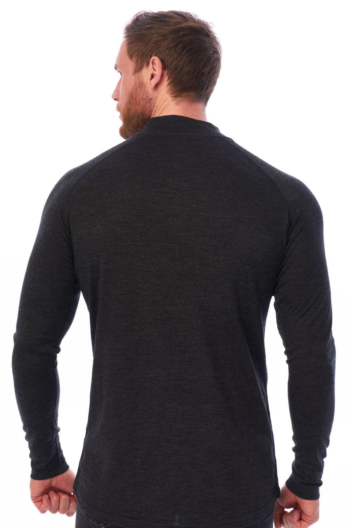 Men's Merino Half Zip Long Sleeve | Stay Cool & Dry – Merino Tech