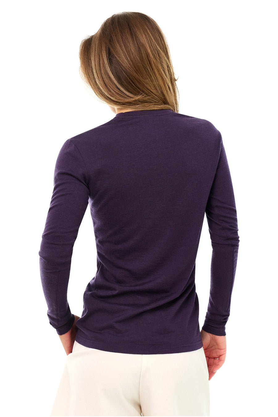 Women's Merino Long Sleeve 190 Dark Purple — view 2