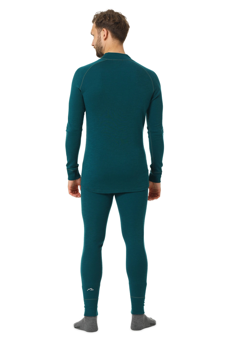 Men's Merino Thermal Set Zip 250 Deep Teal — view 2