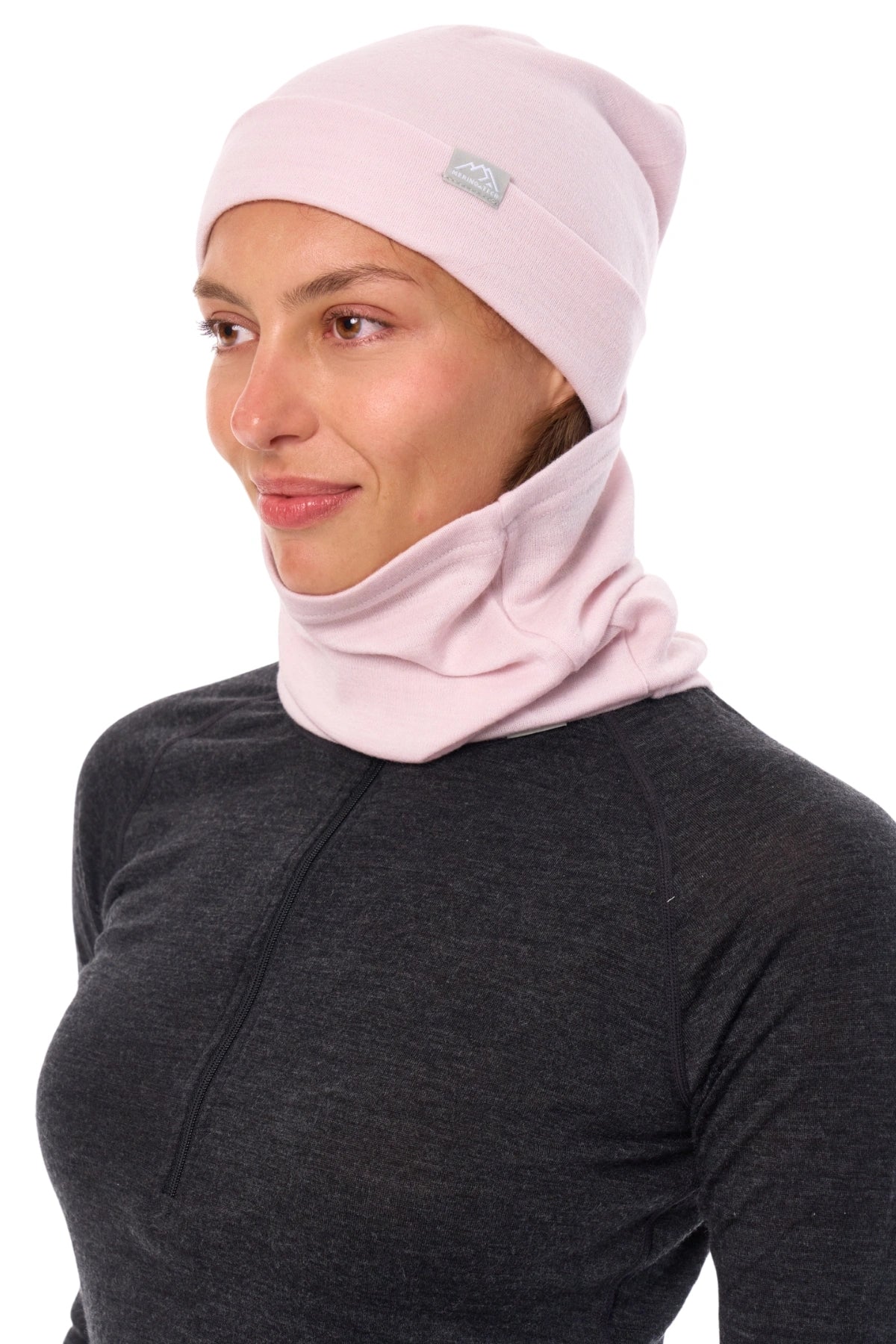 Adult Beanie Light Lavender + Gaiter — view 3