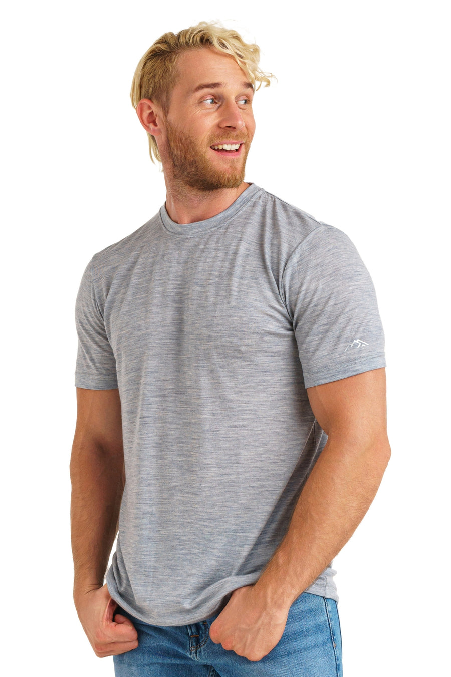 Men's Merino T-shirt 180 Grey Melange — view 3