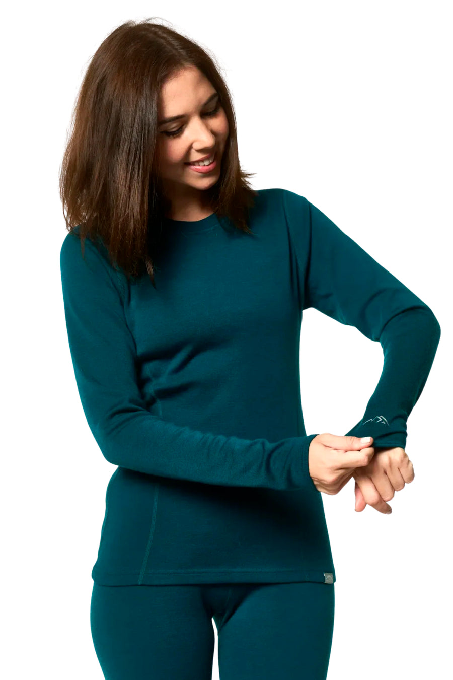Women's Merino Long Sleeve 320 Deep Teal — view 3
