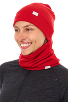 Adult Beanie Red + Gaiter — view 2