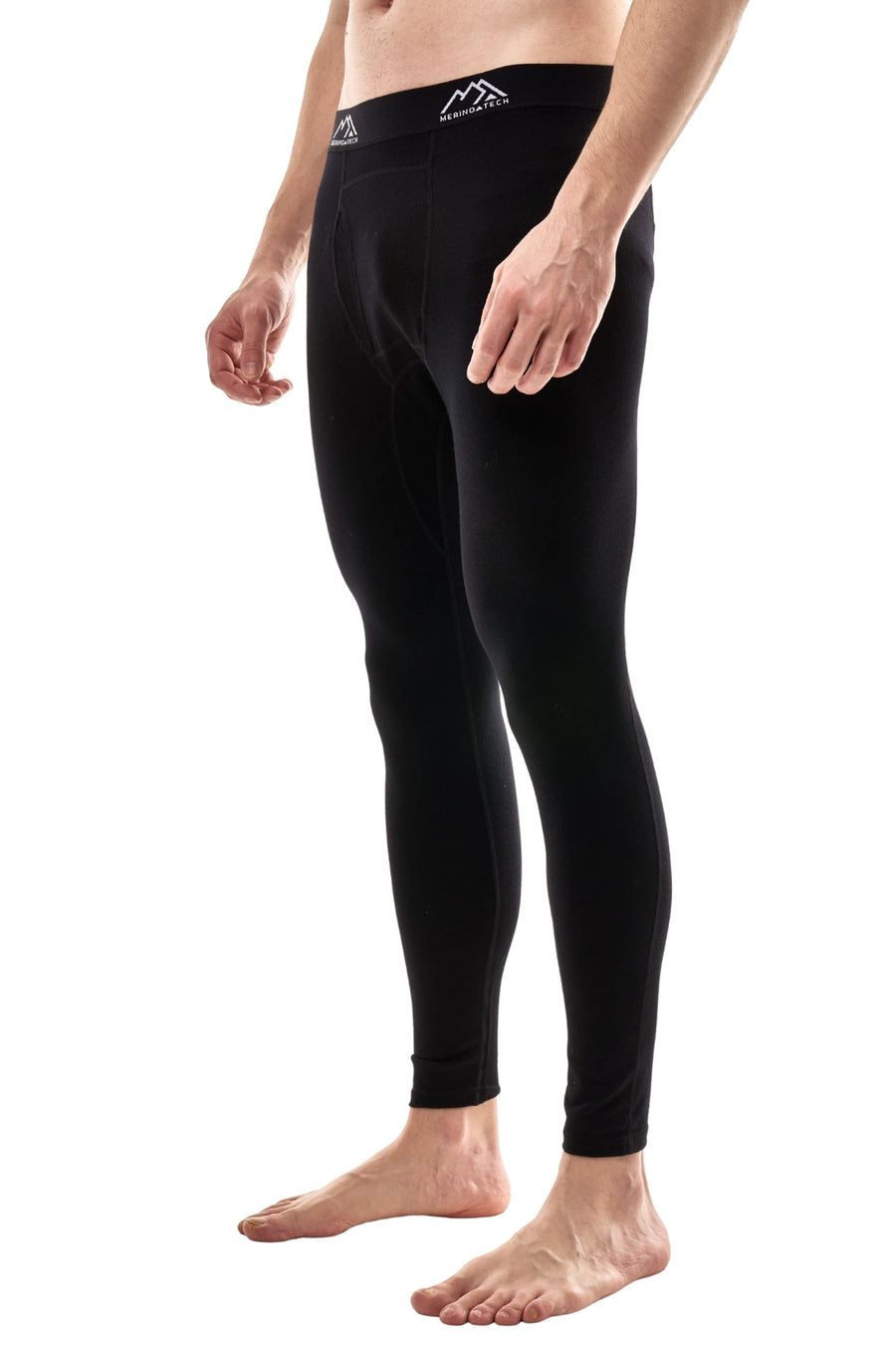 Men's Merino Pants 200 Black — view 3