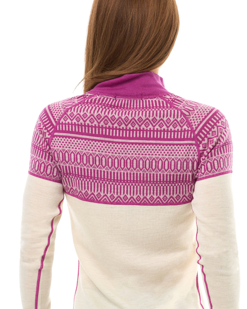 Geometric – Orchid on Cream, back