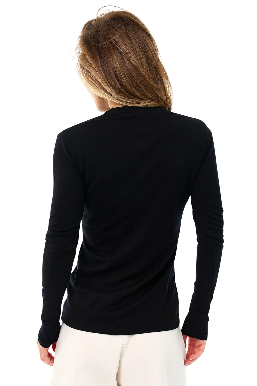 Women's Merino Long Sleeve 190 Black — view 2