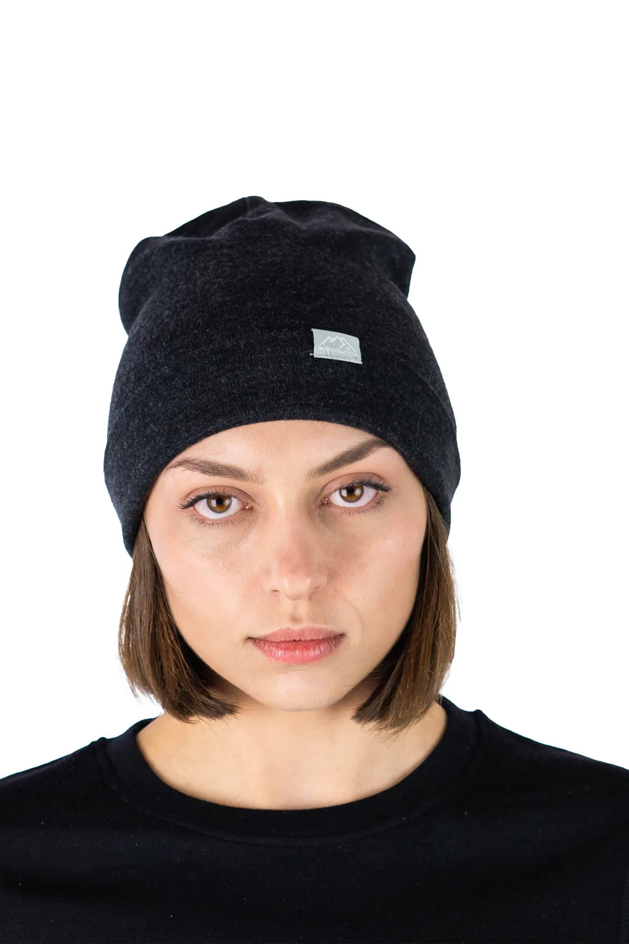 Adult Beanie Charcoal Grey — view 2