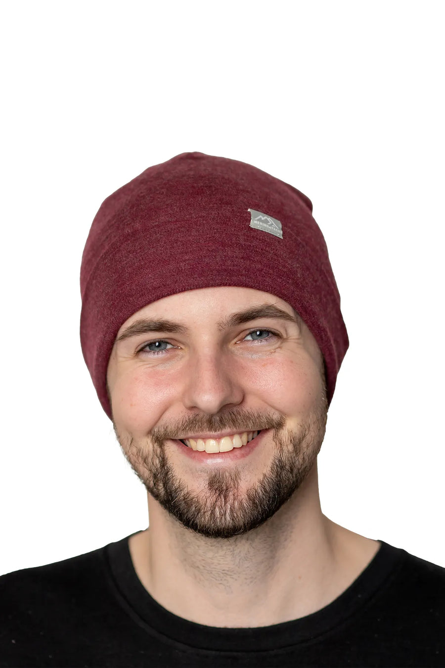 Adult Beanie Burgundy — view 2