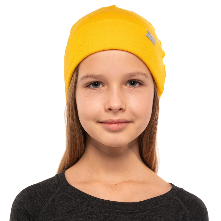 Kids' Beanie Mustard — view 2
