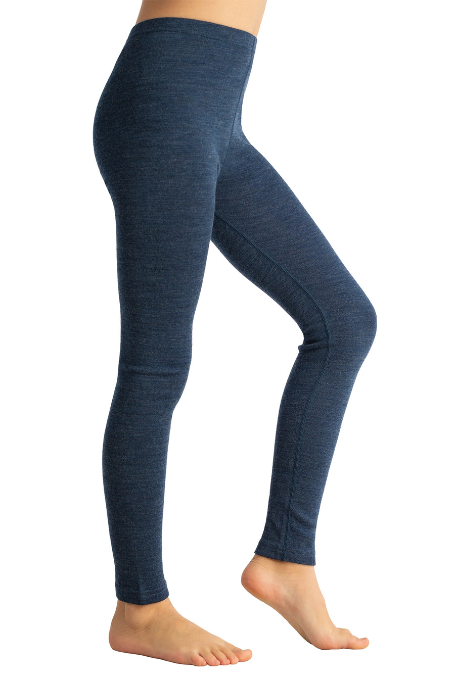 Kids' Merino Wool Pants 250 Navy — view 3