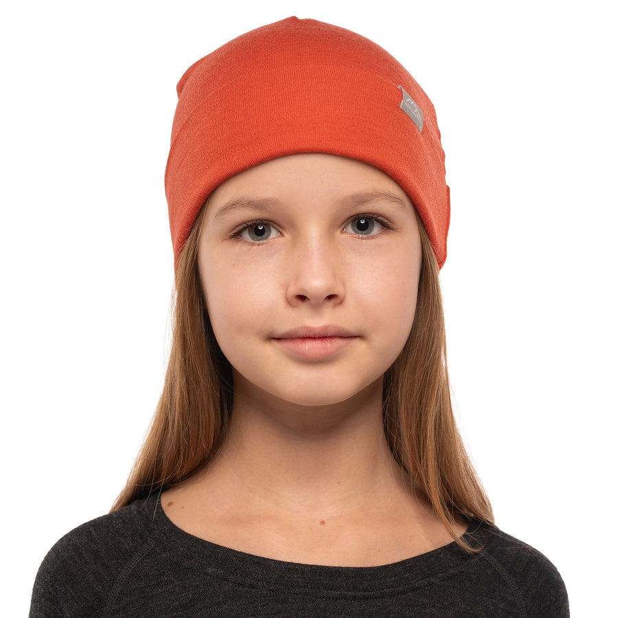 Kids' Beanie Rusty Orange — view 2