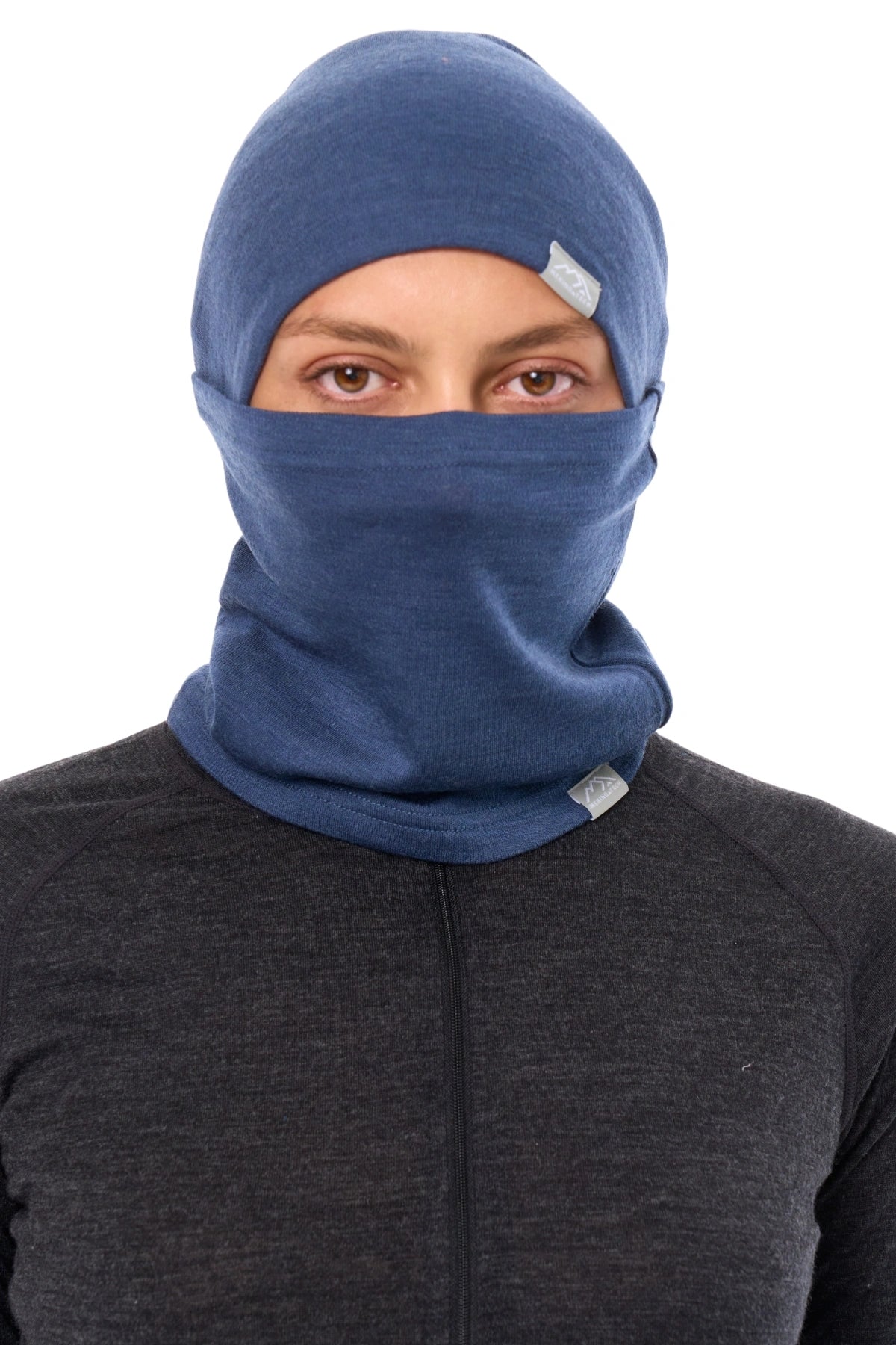 Adult Beanie Denim + Gaiter — view 3