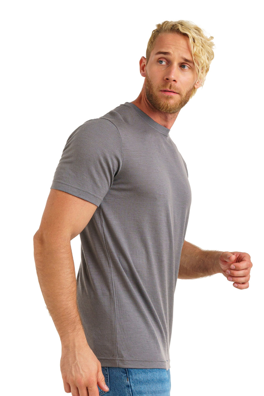 Men's Merino T-shirt 180 Perfect Gray — view 3