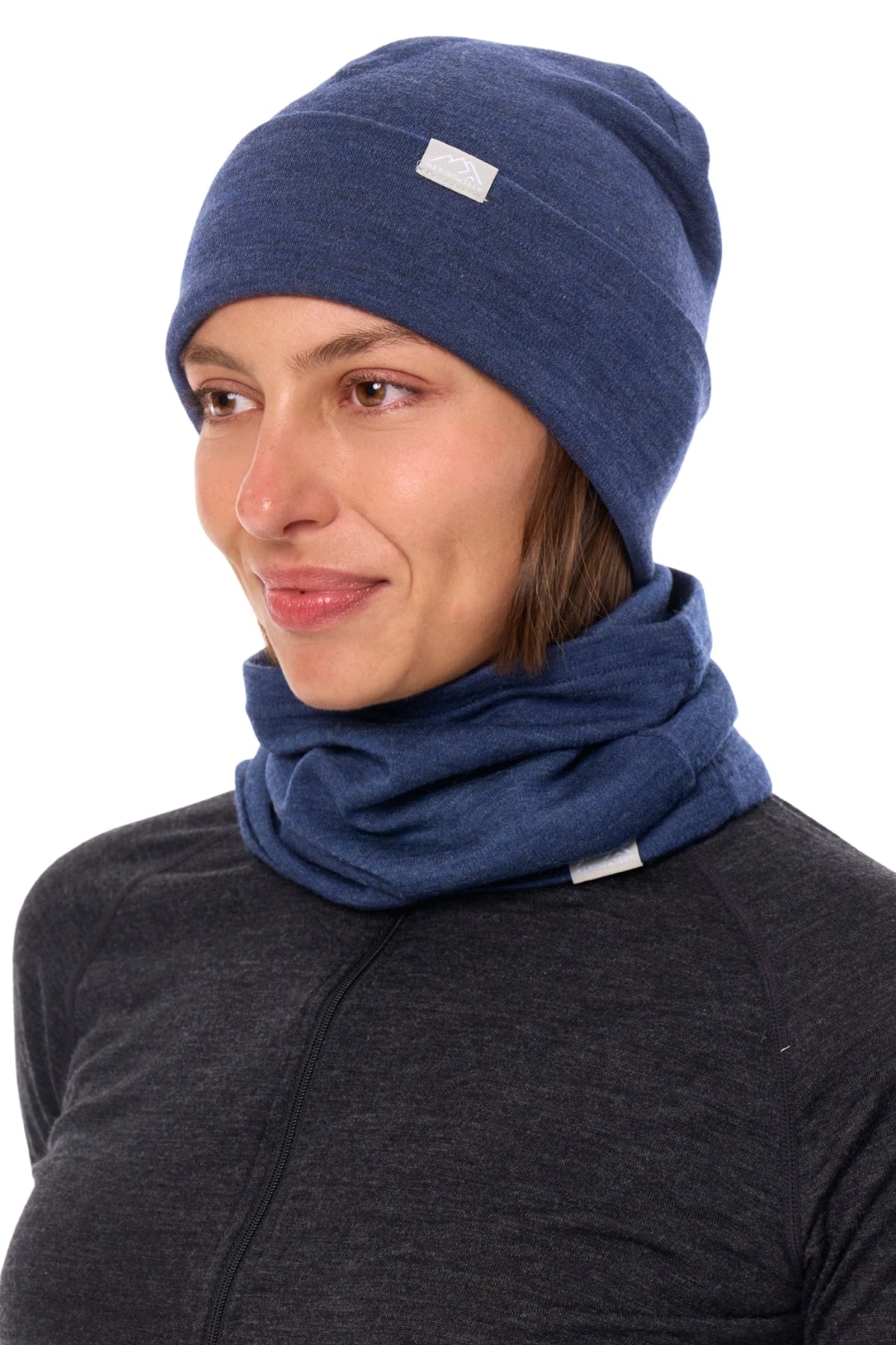 Adult Beanie Navy Blue + Gaiter — view 2