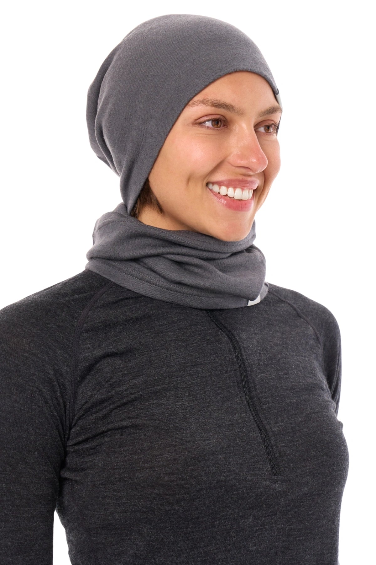 Adult Beanie Grey Shades + Gaiter — view 2