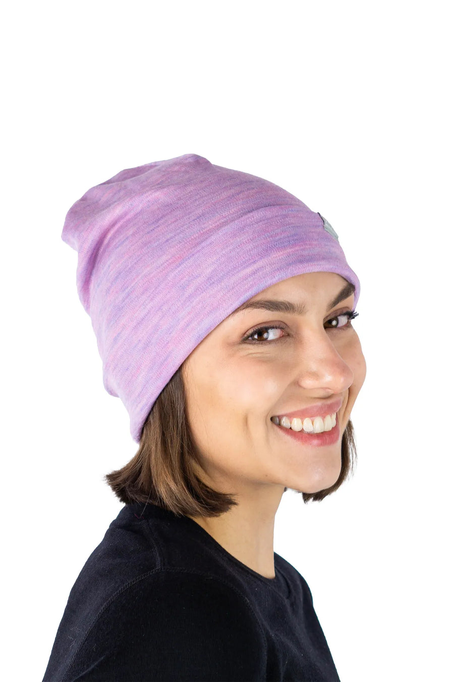 Adult Beanie Heather Lilac — view 3