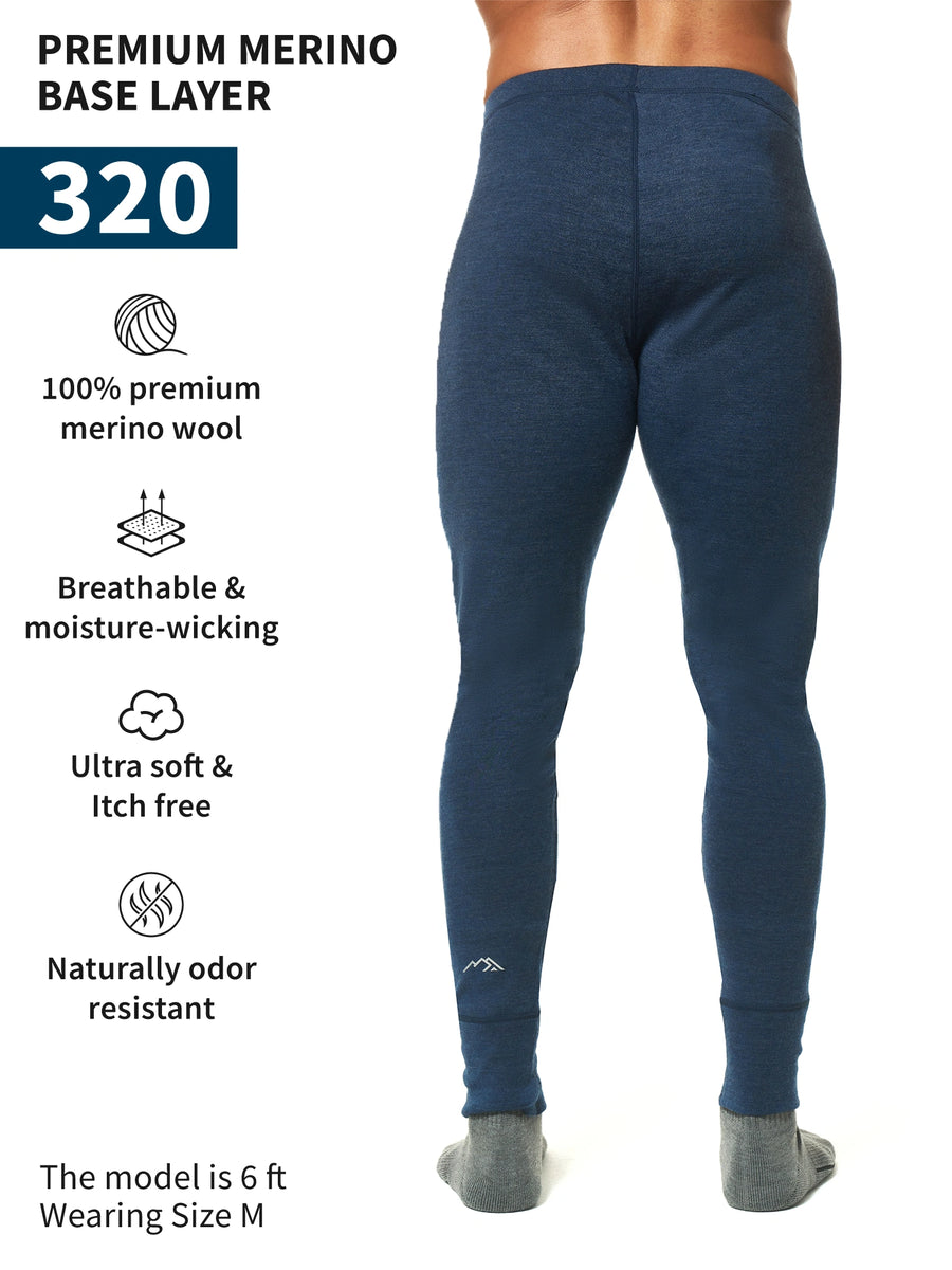 Men's Merino Pants 320 Navy — view 3