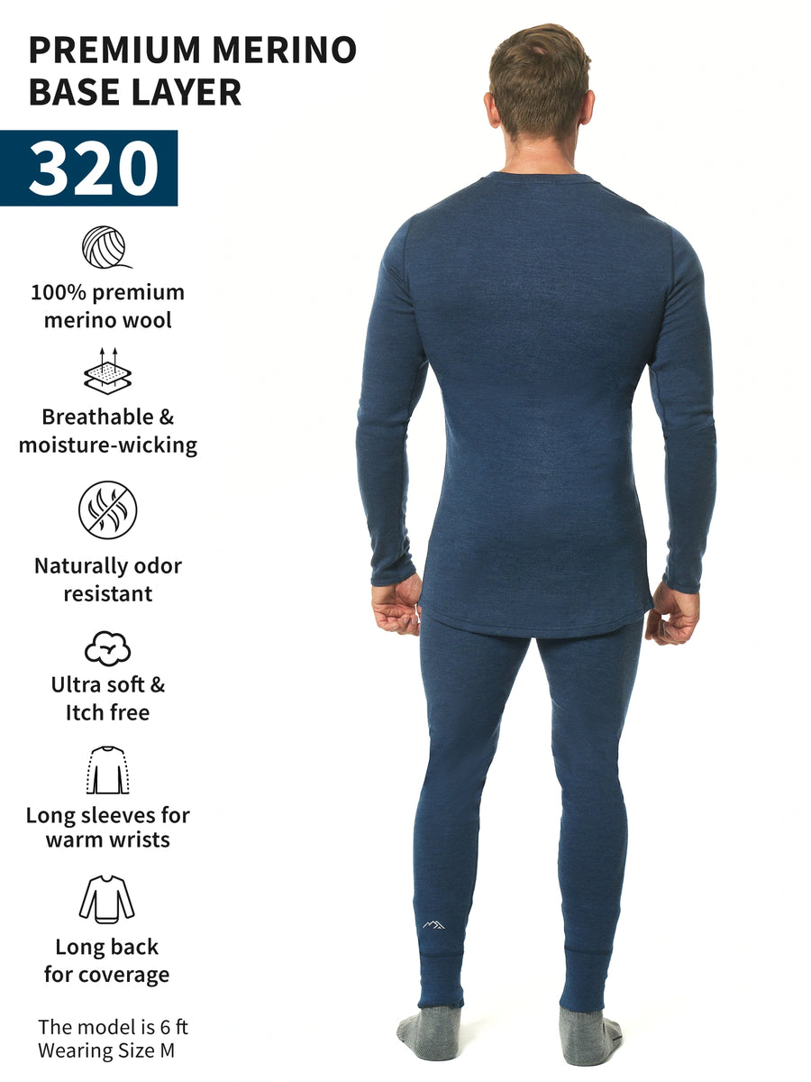 Men's Merino Thermal Set 320 Navy — view 3