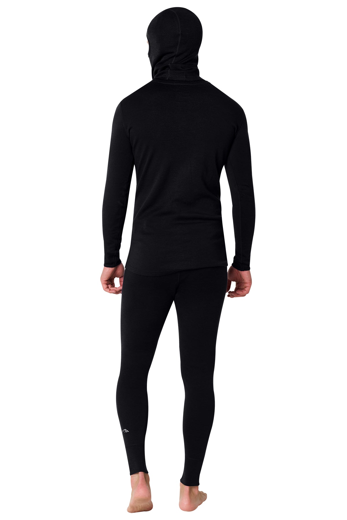 Men's Black Merino Wool Set 320 + Balaclava — view 2