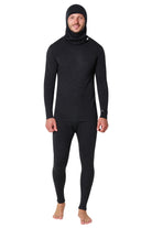 Men's Charcoal Grey Merino Wool Set 320 + Balaclava