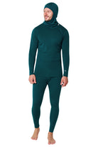 Men's Deep Teal Merino Wool Set 320 + Balaclava