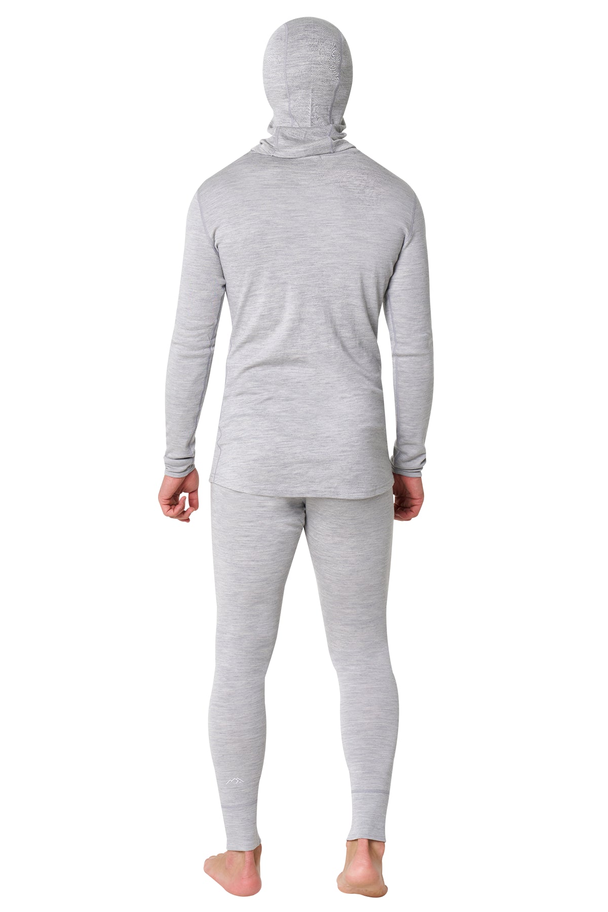 Men's Heather Grey Merino Wool Set 320 + Balaclava — view 2