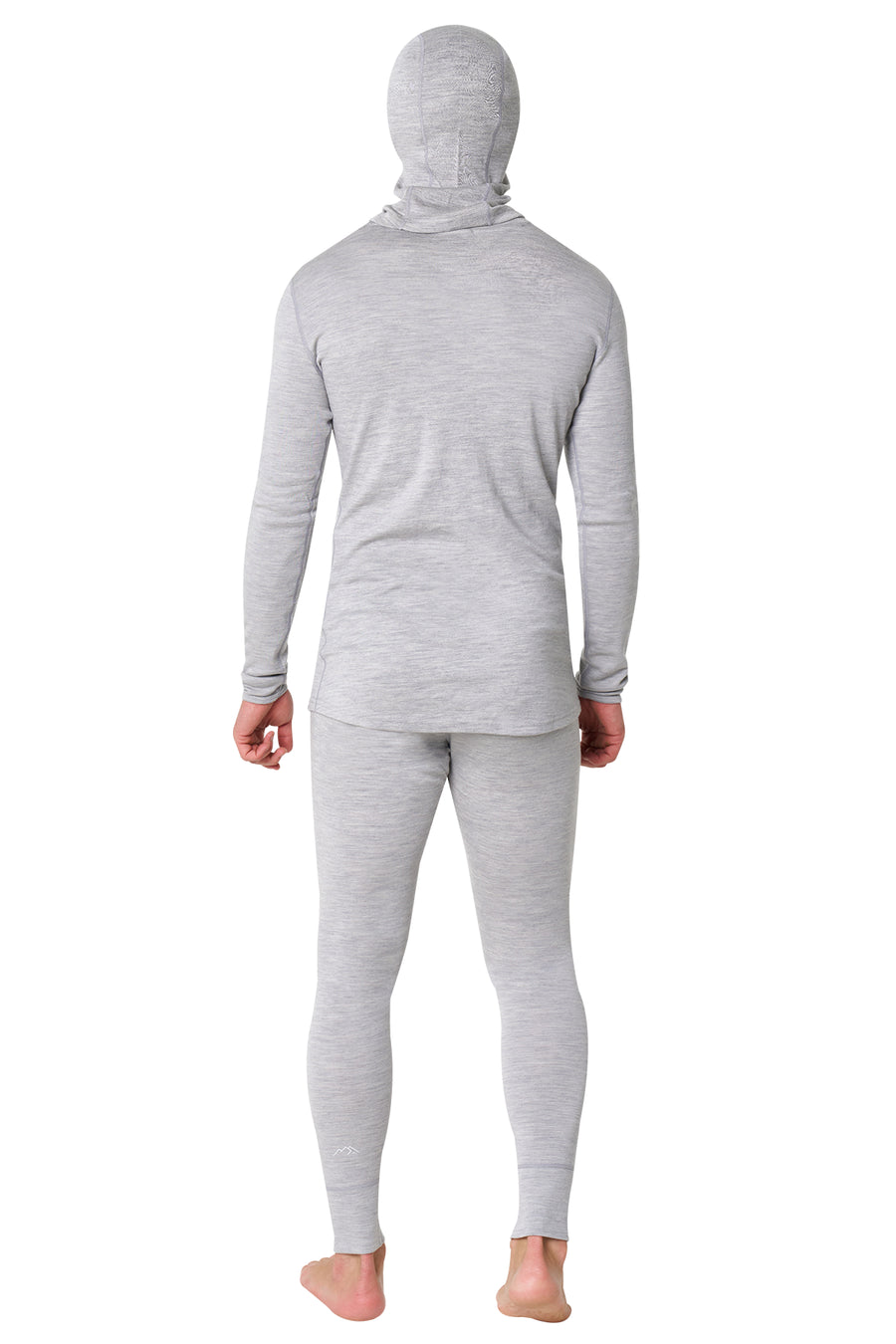 Men's Heather Grey Merino Wool Set 320 + Balaclava — view 2
