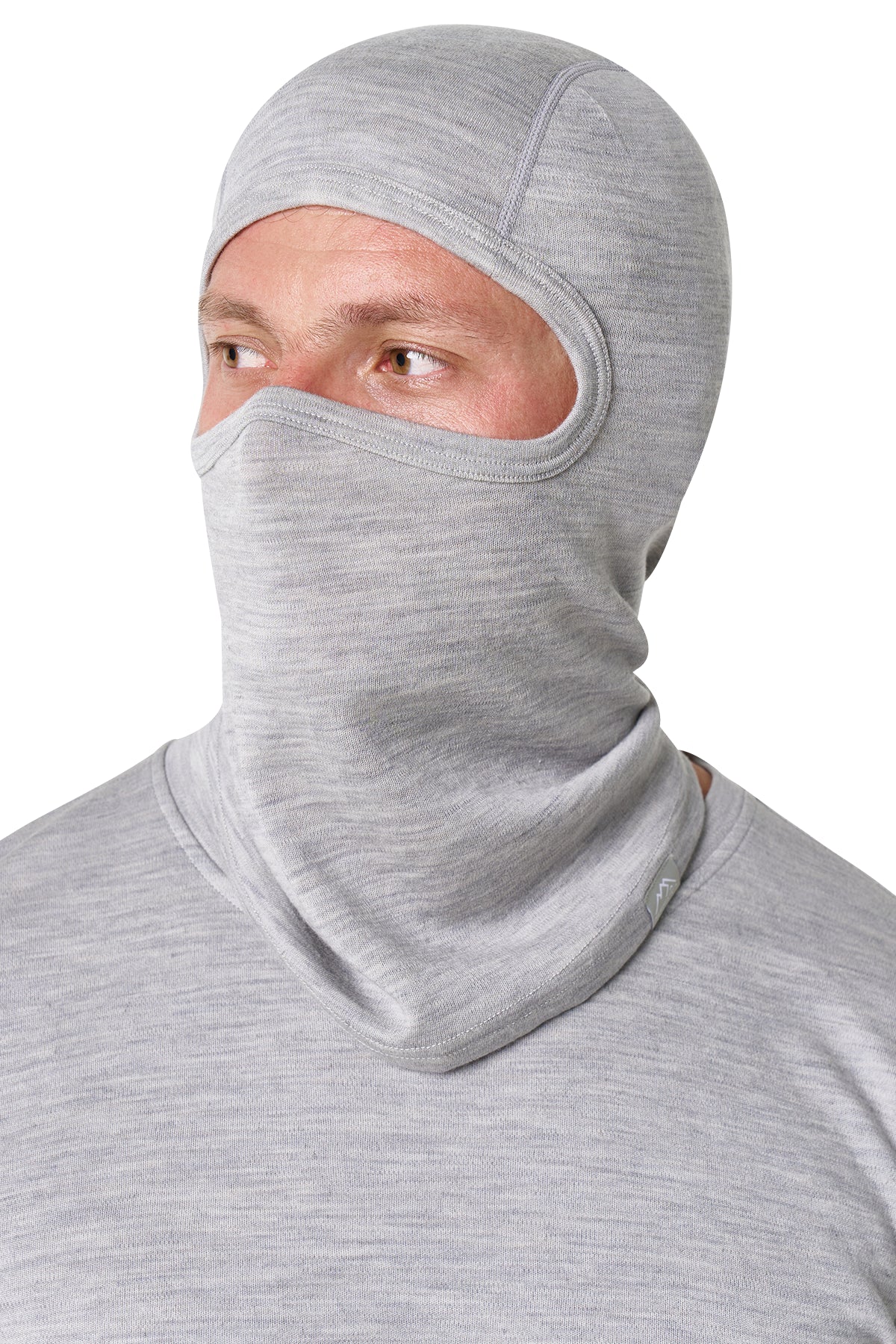 Men's Heather Grey Merino Wool Set 320 + Balaclava — view 3