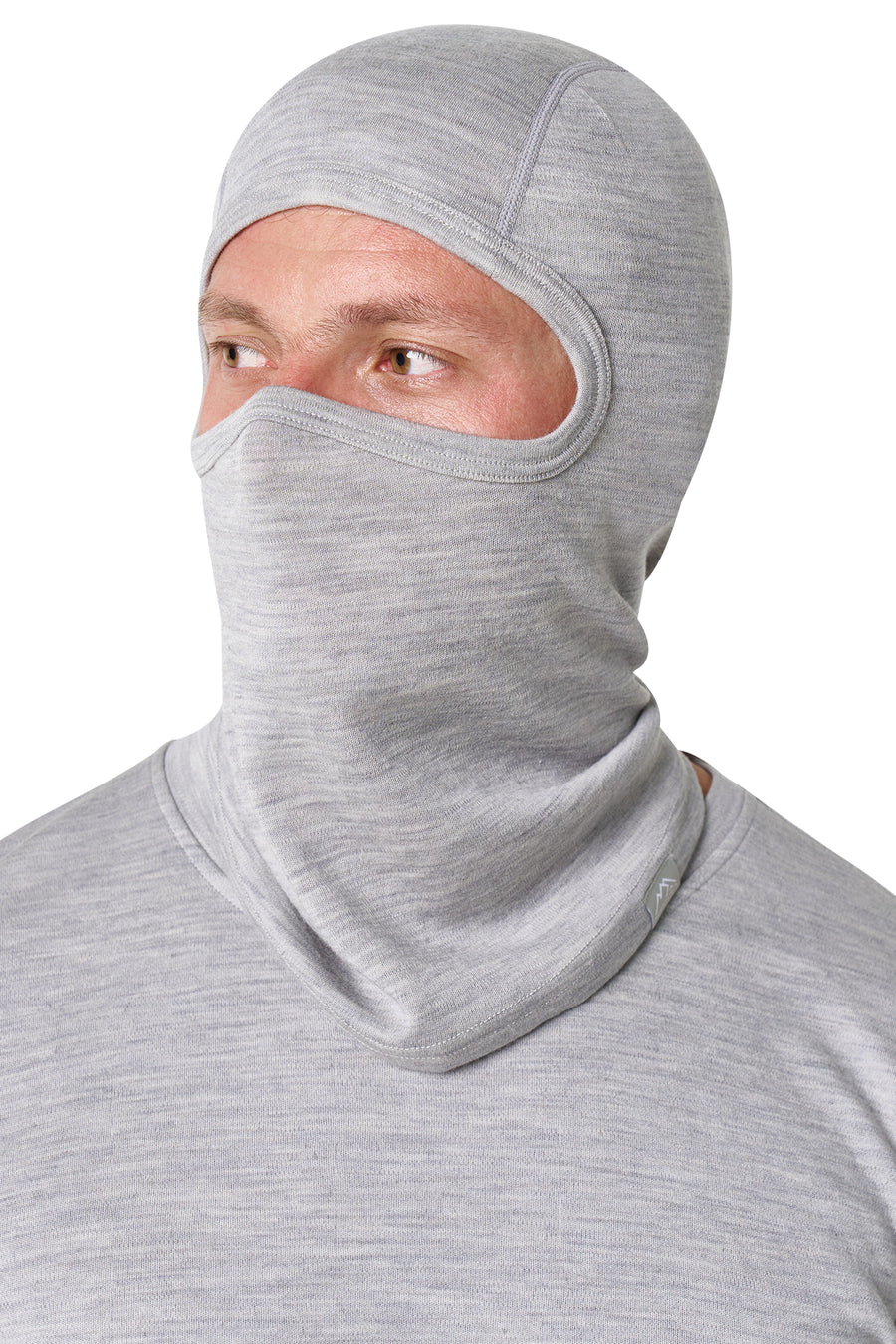 Men's Heather Grey Merino Wool Set 320 + Balaclava — view 3