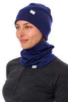 Adult Beanie Deep Navy + Gaiter — view 2