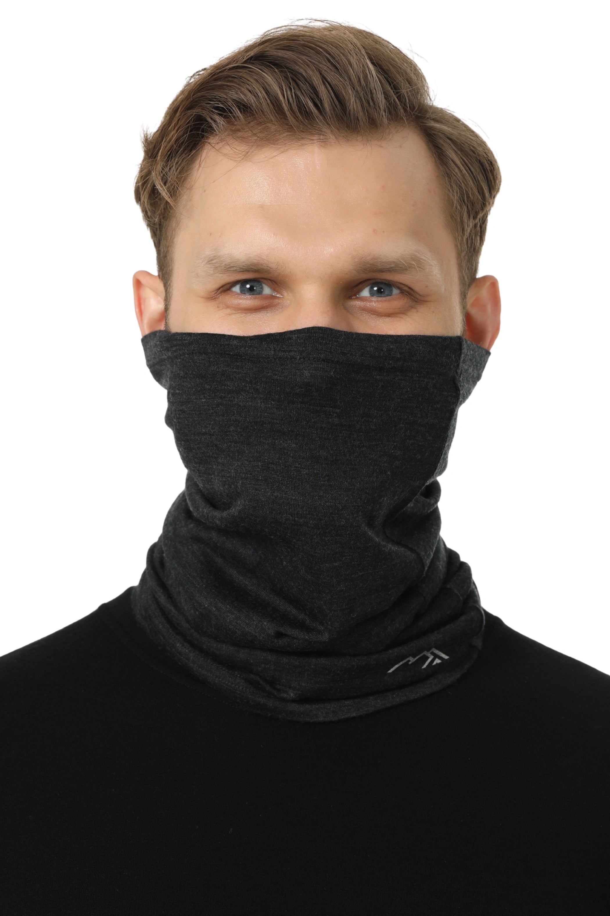 Merino Neck Gaiter 165 Charcoal