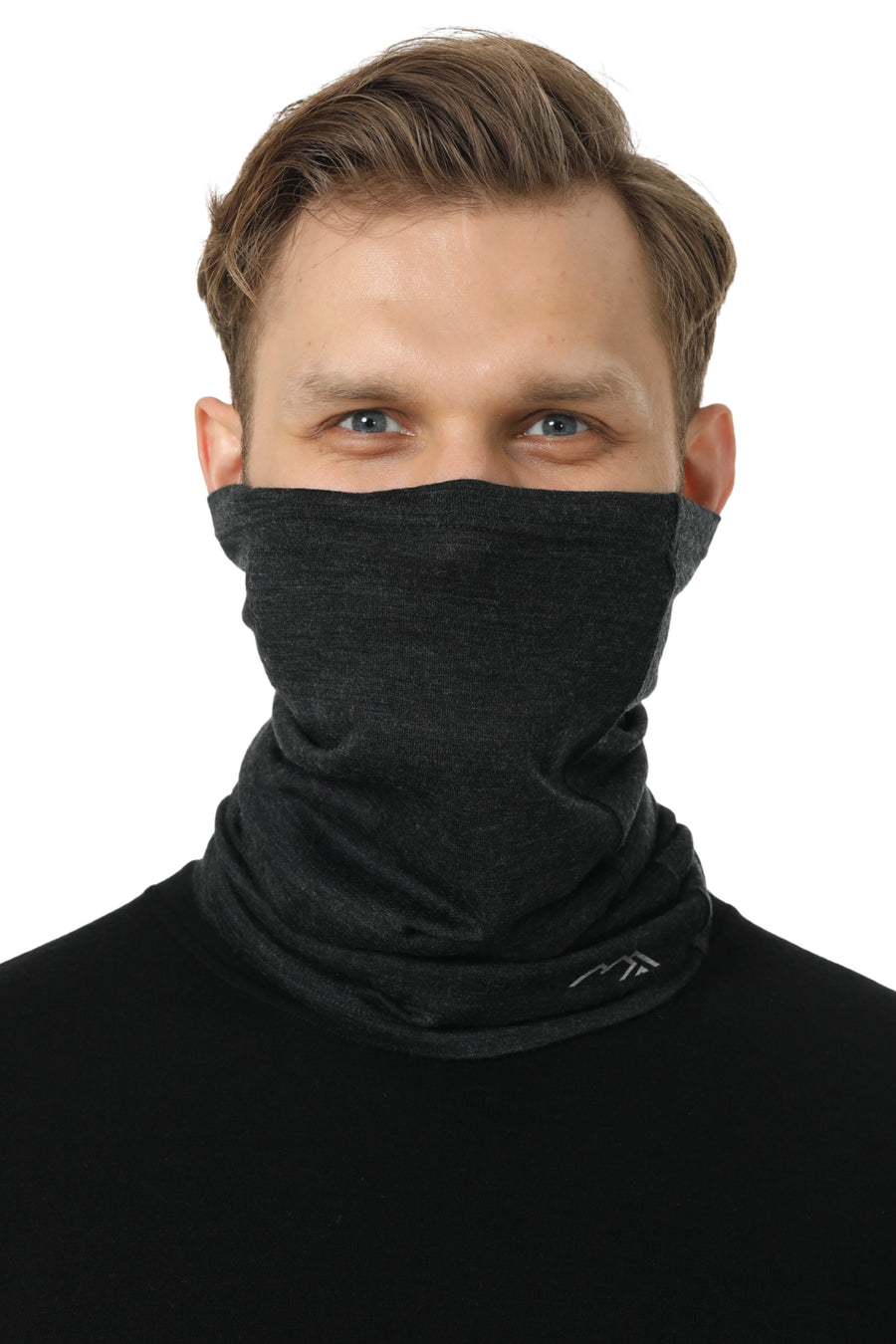 Merino Neck Gaiter 165 Charcoal