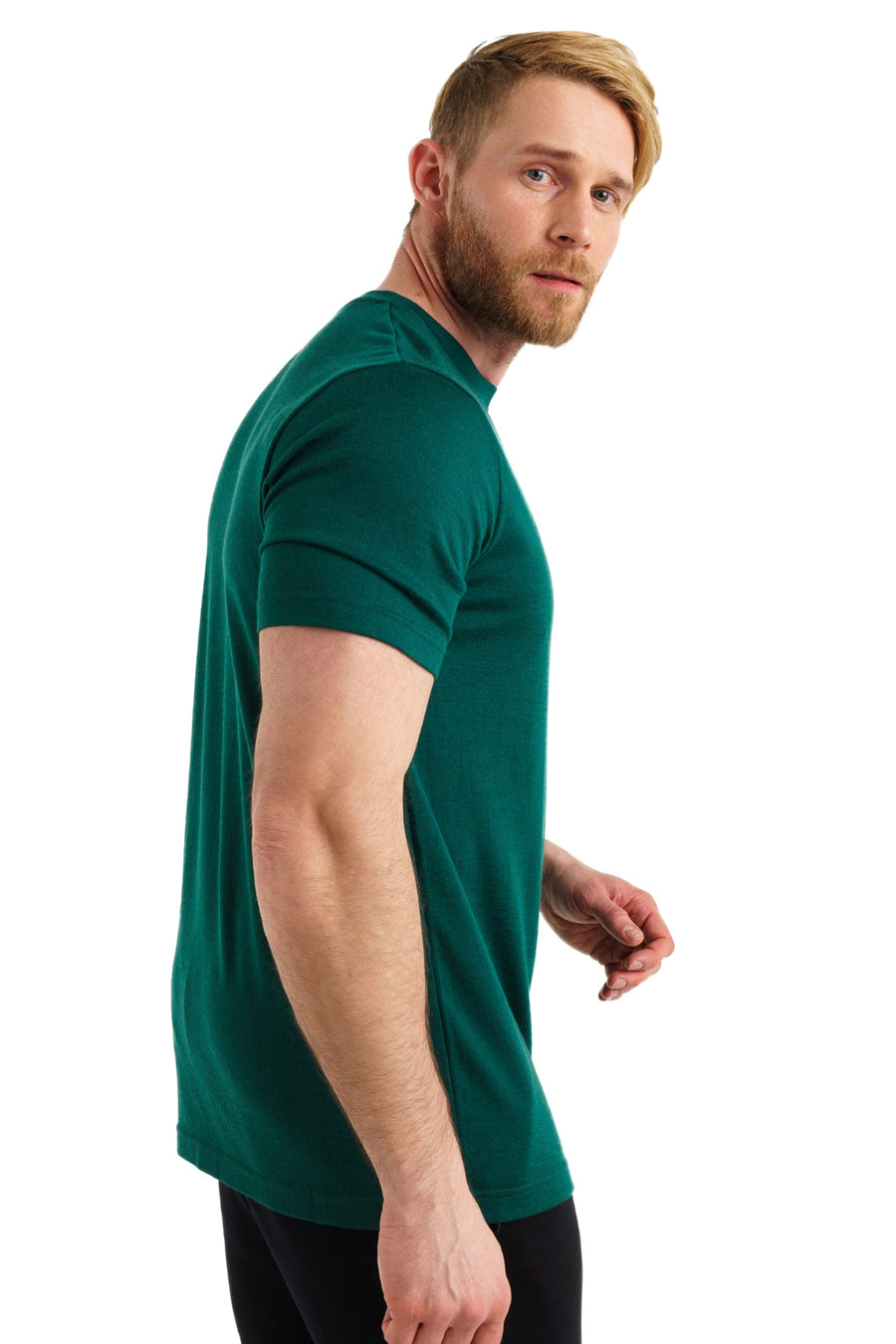Men's Merino T-shirt 180 Emerald Green — view 3