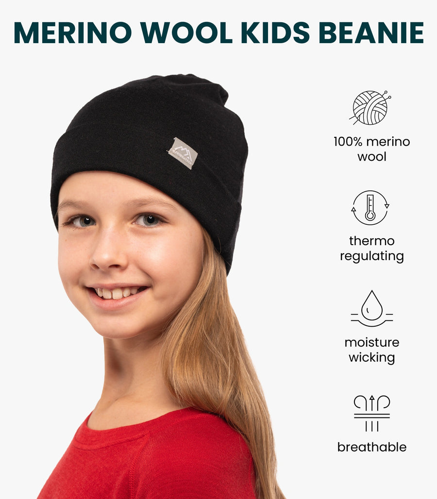 Kids' Beanie Black — view 4